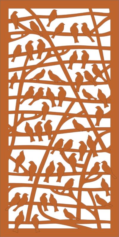 Partition With Birds Pattern