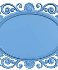 Pattern design oval frame