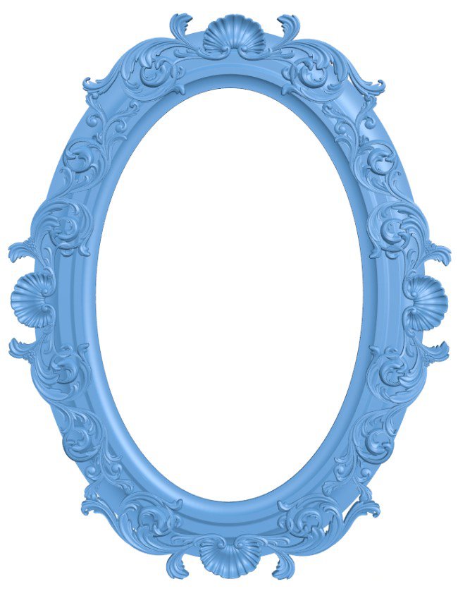 Pattern oval frame