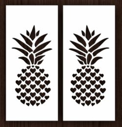 Pineapple pattern door