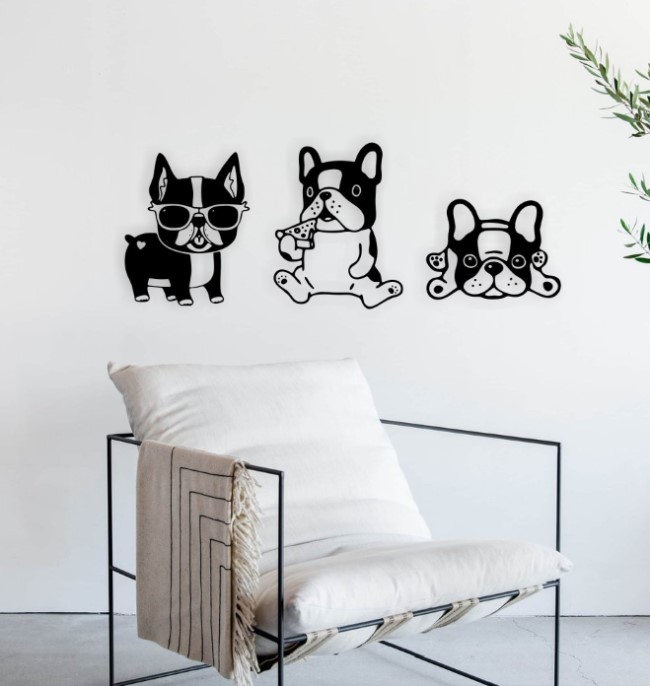 Puppies wall decor