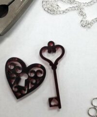 Valentine's Day necklace charm