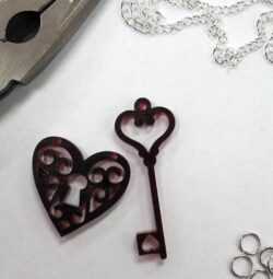 Valentine’s Day necklace charm