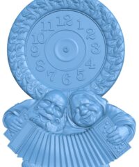 Wall clock picture of grandparents