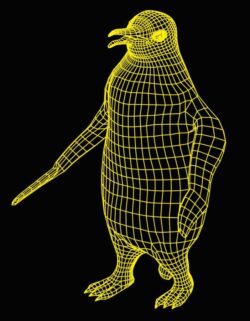 3D illusion led lamp Penguin