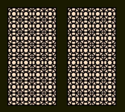 Design pattern screen panel