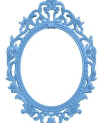 Oval picture frame or mirror (2)