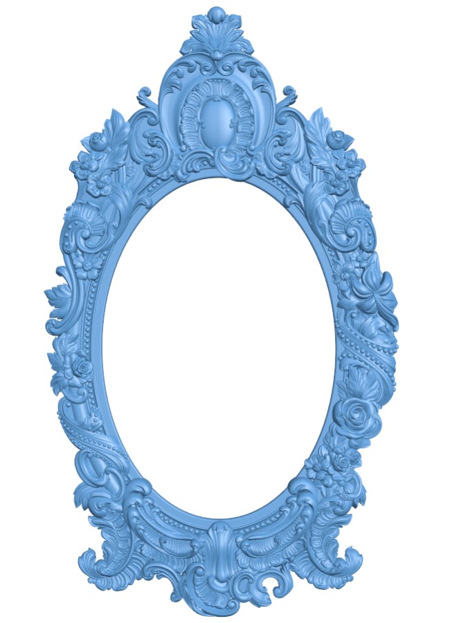 Pattern frames design oval (2)