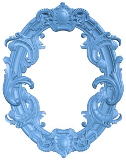 Pattern frames design oval