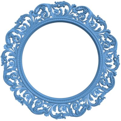 Picture frame or mirror circular