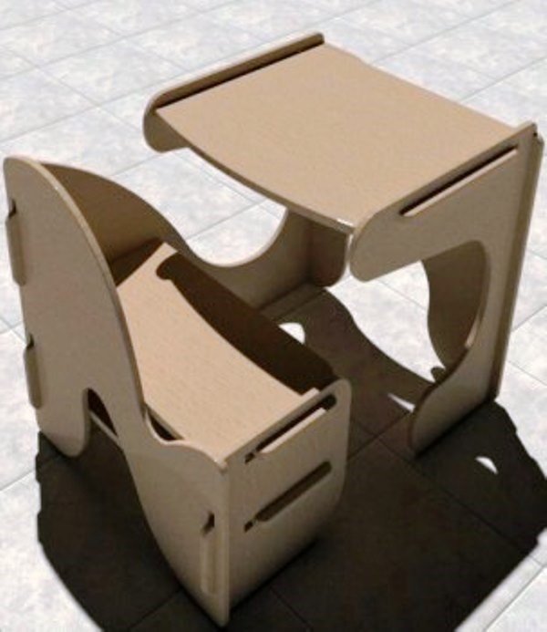 Table and chairs for children