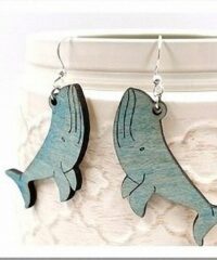 Whale earrings