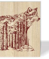 Wolf and forest