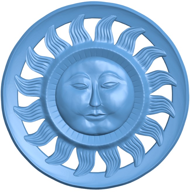 Circular disk pattern - sun