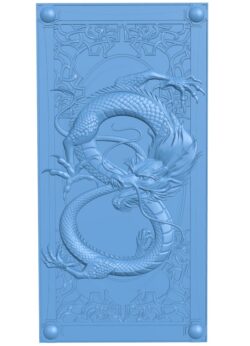 Dragon-shaped door pattern