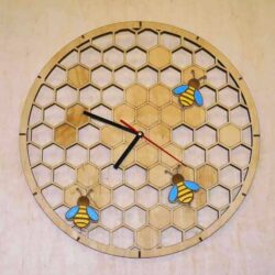 Honeycomb wall clock
