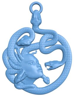 Medusa shaped necklace