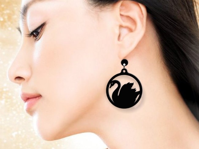 Swan earring