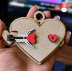 Valentine keychain