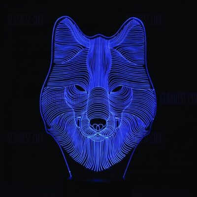 Wolf 3D LED Night Light