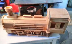 Wooden locomotive