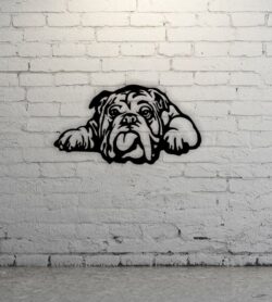 Bull dog wall decor