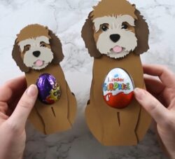 Dog Easter egg holder