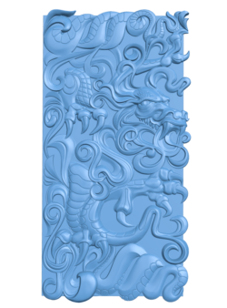Dragon shaped door pattern