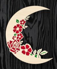 Flowers with moon