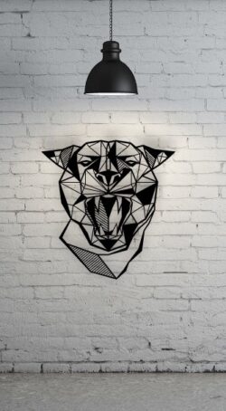 Puma head paintings