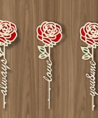 Roses with words
