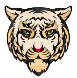 3D layered tiger