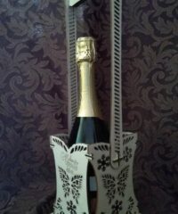 Decorative Wooden Wine Bottle Caddy