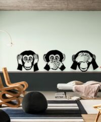 Funnny monkey wall decor