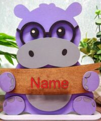 Hippo stand with name