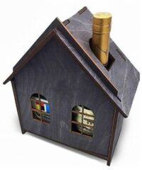 House Shaped Wine Gift Box