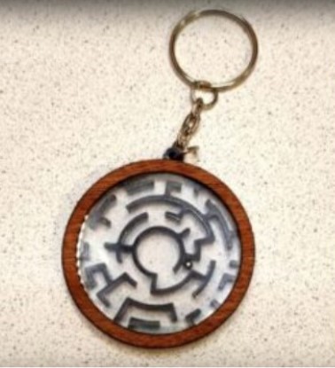 Maze keychain