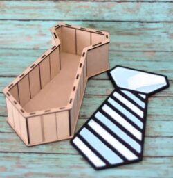 Tie shaped box