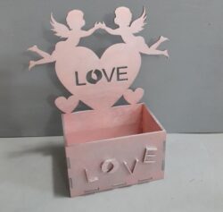 Box with Angels Love Heart