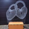 Heart 3D Illusion Lamp