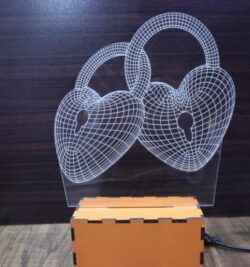 Heart 3D Illusion Lamp