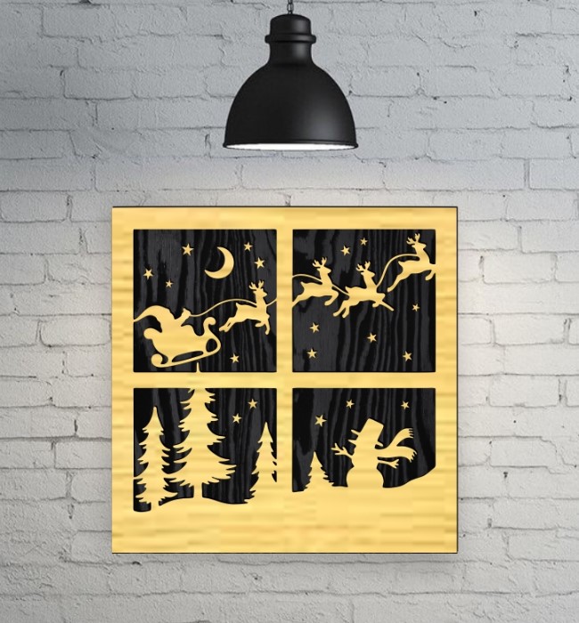Christmas Window Panel