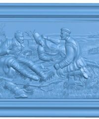 Painting of hunters resting