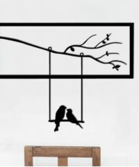Birds and tree branch wall decor