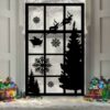 Christmas window scene