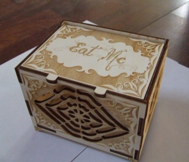 Cookie Box Wooden Box With Lid