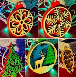 Layered Christmas Ornaments