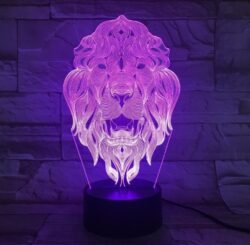 3D Lion Animal Night Light