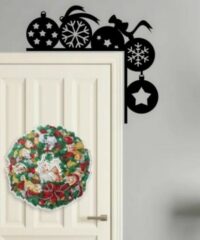Christmas door corner
