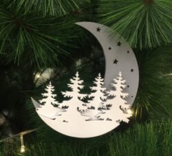 Moon Christmas Decoration